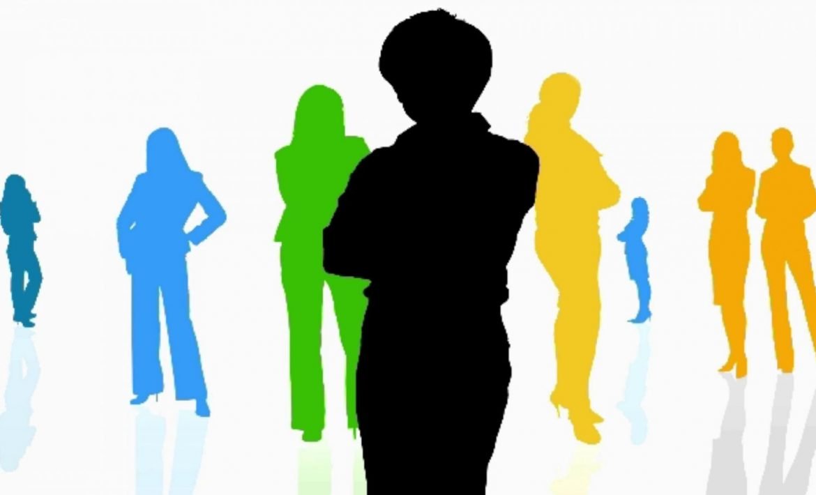 silhouettes of women